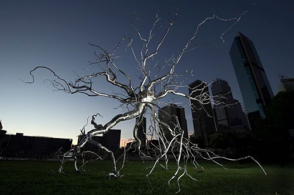  Roxy Paine's Neuron installed at the 17th Biennale of Sydney: Photo by Bill Hatcher